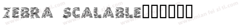 zebra scalable字体转换